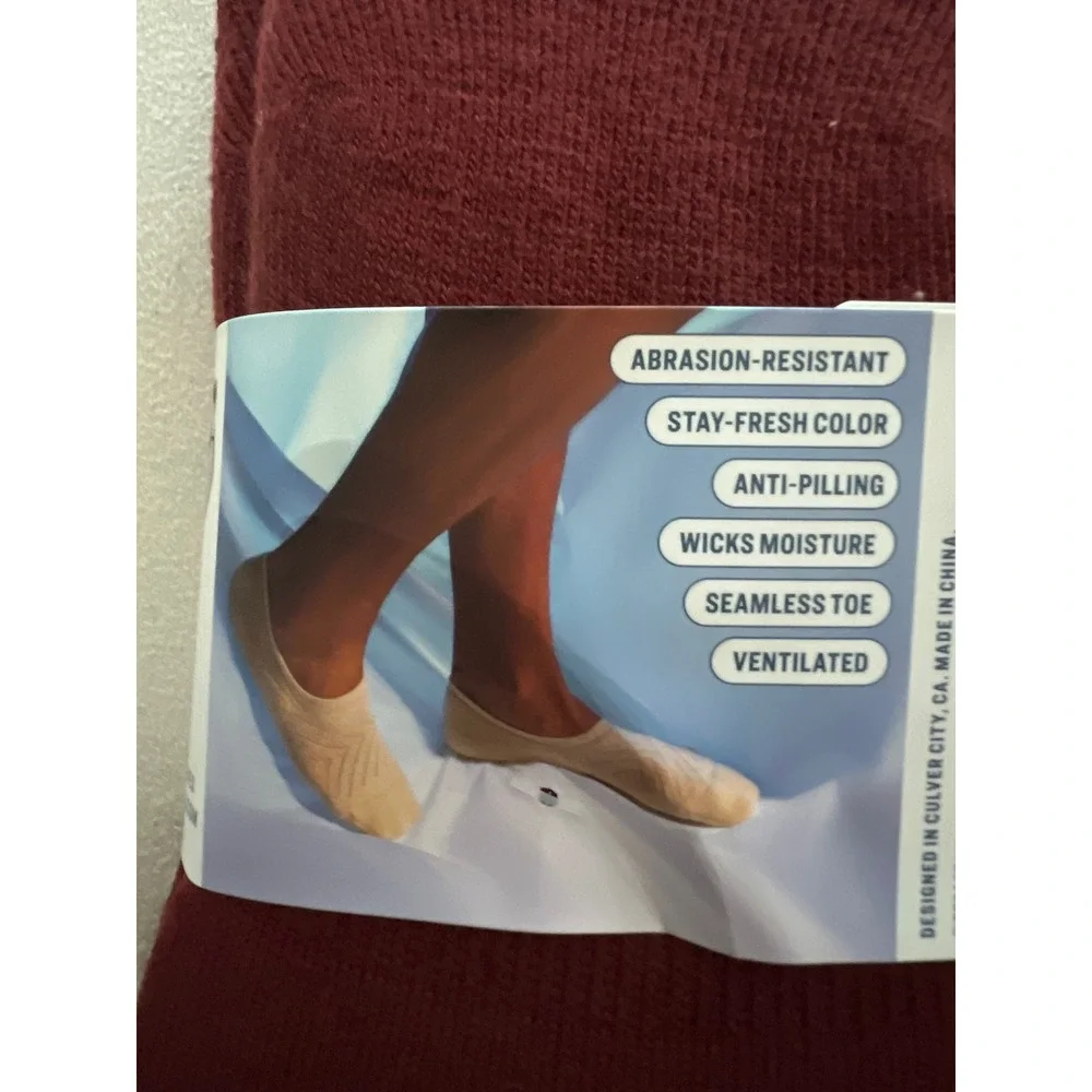 Pair of Thieves SuperAir Cushion No-Show Socks 6 Pack Mineral Red Mens 6-12 NEW
